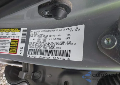 2018 Toyota Tacoma Dbl Cab/Sr/Trdspt/Or/Pro from USA, damaged, VIN 3TMCZ5AN7JM137414